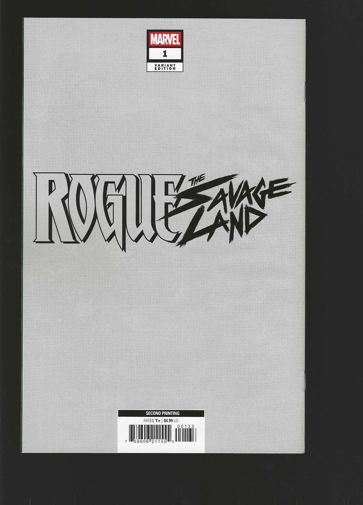 Rogue The Savage Land #1 Variant (2nd Print) Kaare Andrews (1:25) Virgin Edition