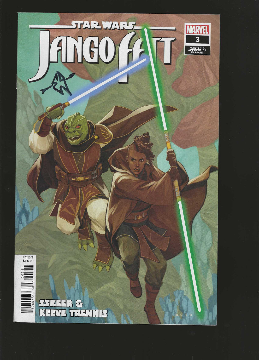 Star Wars: Jango Fett #3 Phil Noto Skeer & Keeve Master & Apprentice Variant SIGNED by Series Writer Ethan Sacks