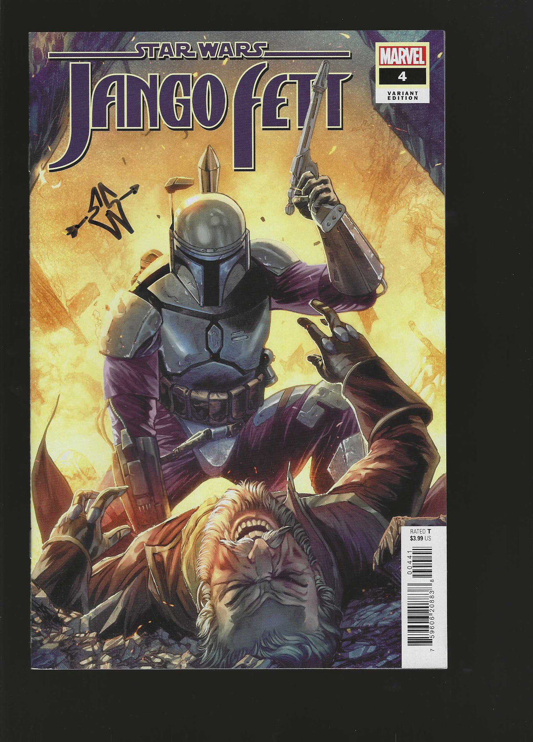 Star Wars: Jango Fett #4 Tony Daniel Variant SIGNED by Series Writer Ethan Sacks