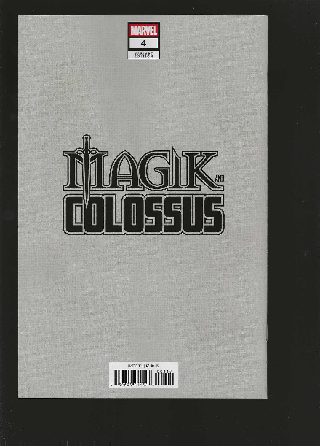 Magik & Colossus #4 Variant (1:50) Nogi San Full Art Virgin Edition