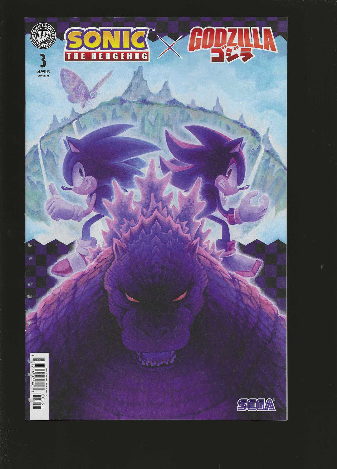 Sonic The Hedgehog X Godzilla #3 (1:15) Haines Variant