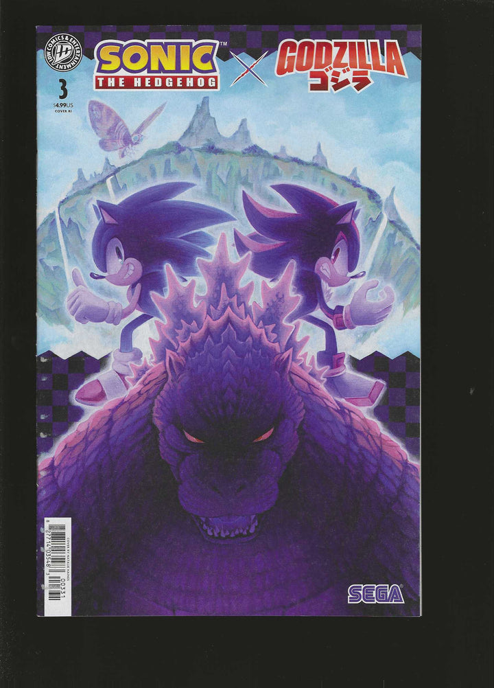 Sonic The Hedgehog X Godzilla #3 (1:15) Haines Variant