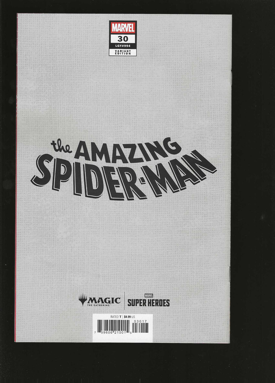Amazing Spider-Man (2025) #30 Variant (1:50) Classified Artist Magic The Gathering Full Art Virgin Edition