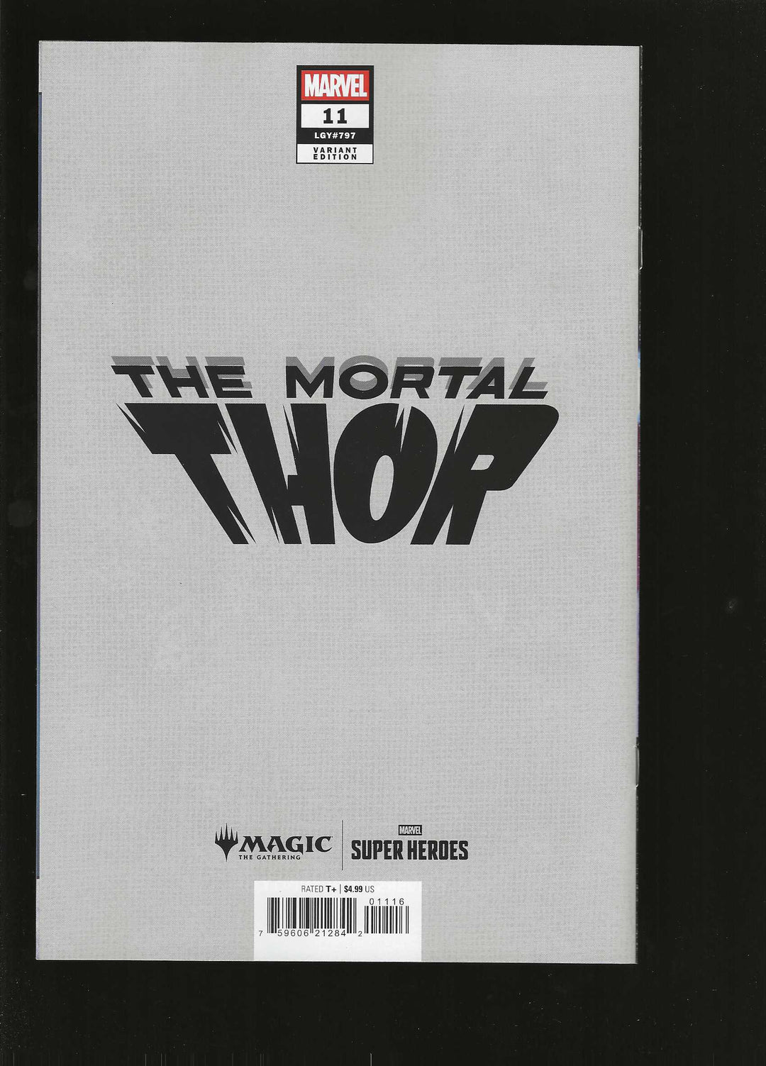 Mortal Thor #11 Variant (1:50) Classified Artist Magic The Gathering Full Art Virgin Edition