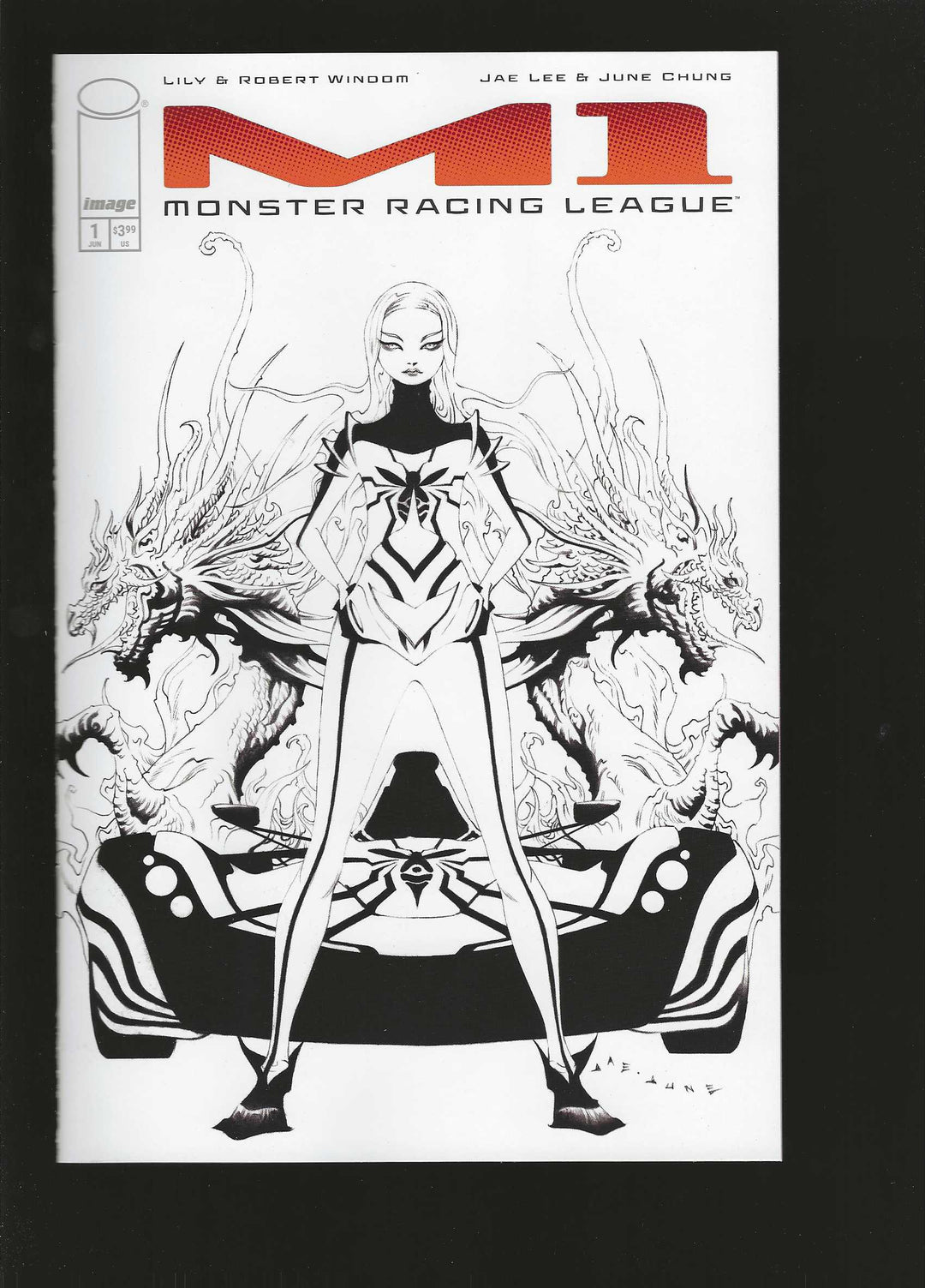 M1 Monster Racing League #1 Cover E (1:50) Jae Lee Inks Variant