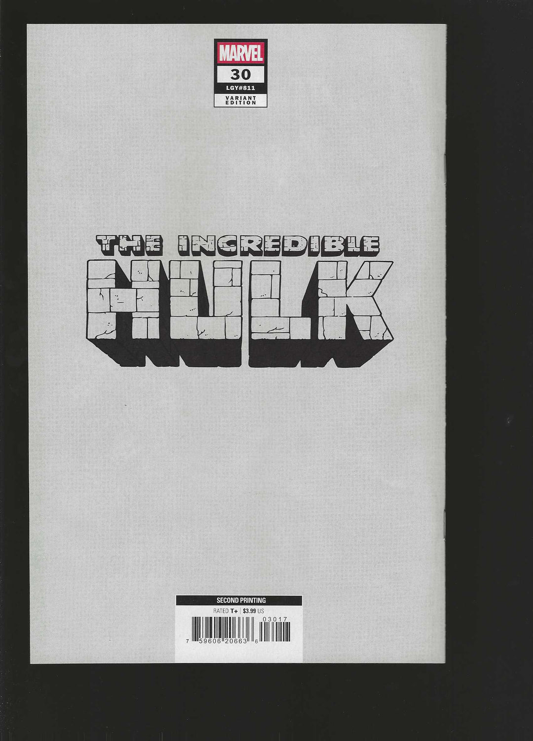 Incredible Hulk (2023) #30 Variant (2nd Printing) Kyle Hotz Full Art Virgin (1:25) Edition