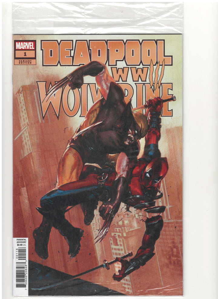 Deadpool & Wolverine WWIII #1 Variant (Surprise) Gabriele Dell'Otto Brown Costume Edition SEALED with Polybag