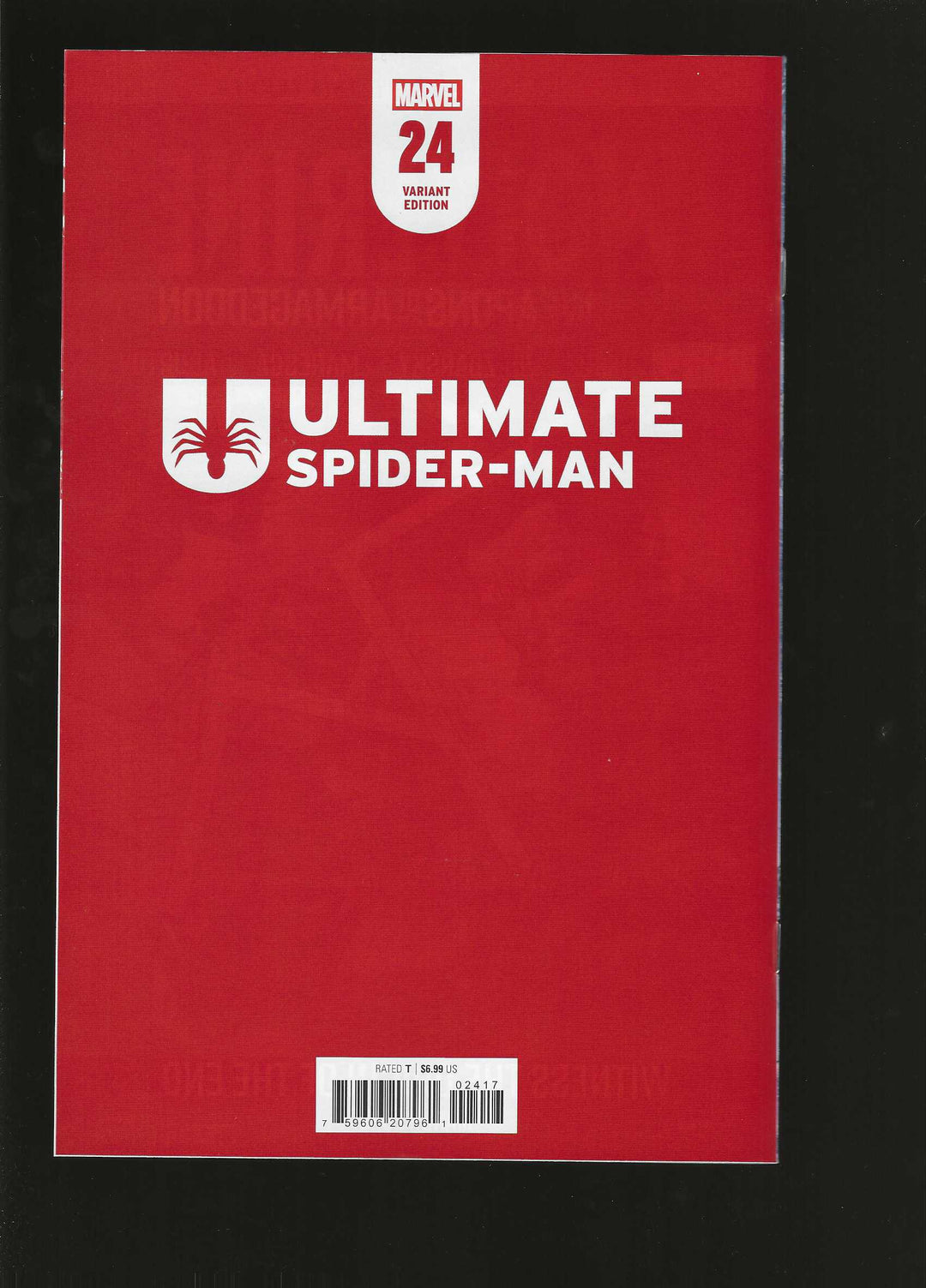 Ultimate Spider-Man (2024) #24 Variant (1:100) Marco Checchetto Full Art Virgin Edition