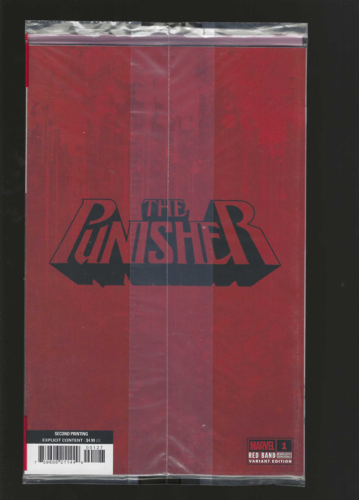 Punisher Red Band #1 Variant (2nd Printing) E.M. Gist Ratio Virgin (1:25) Edition [Polybagged]