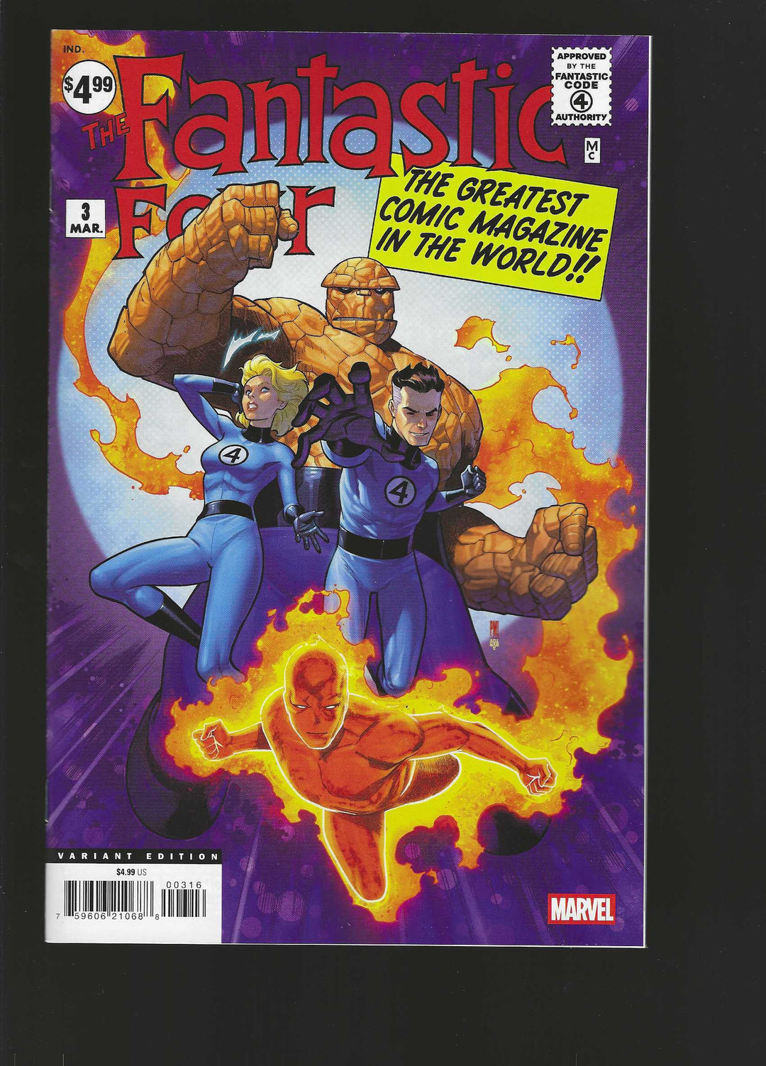 Fantastic Four (1961) #3 Variant (1:25) Facsimile Edition Paco Medina Edition