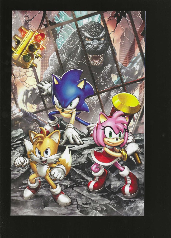 Sonic The Hedgehog X Godzilla #1 Variant H (1:75) (Suayan Full Art)