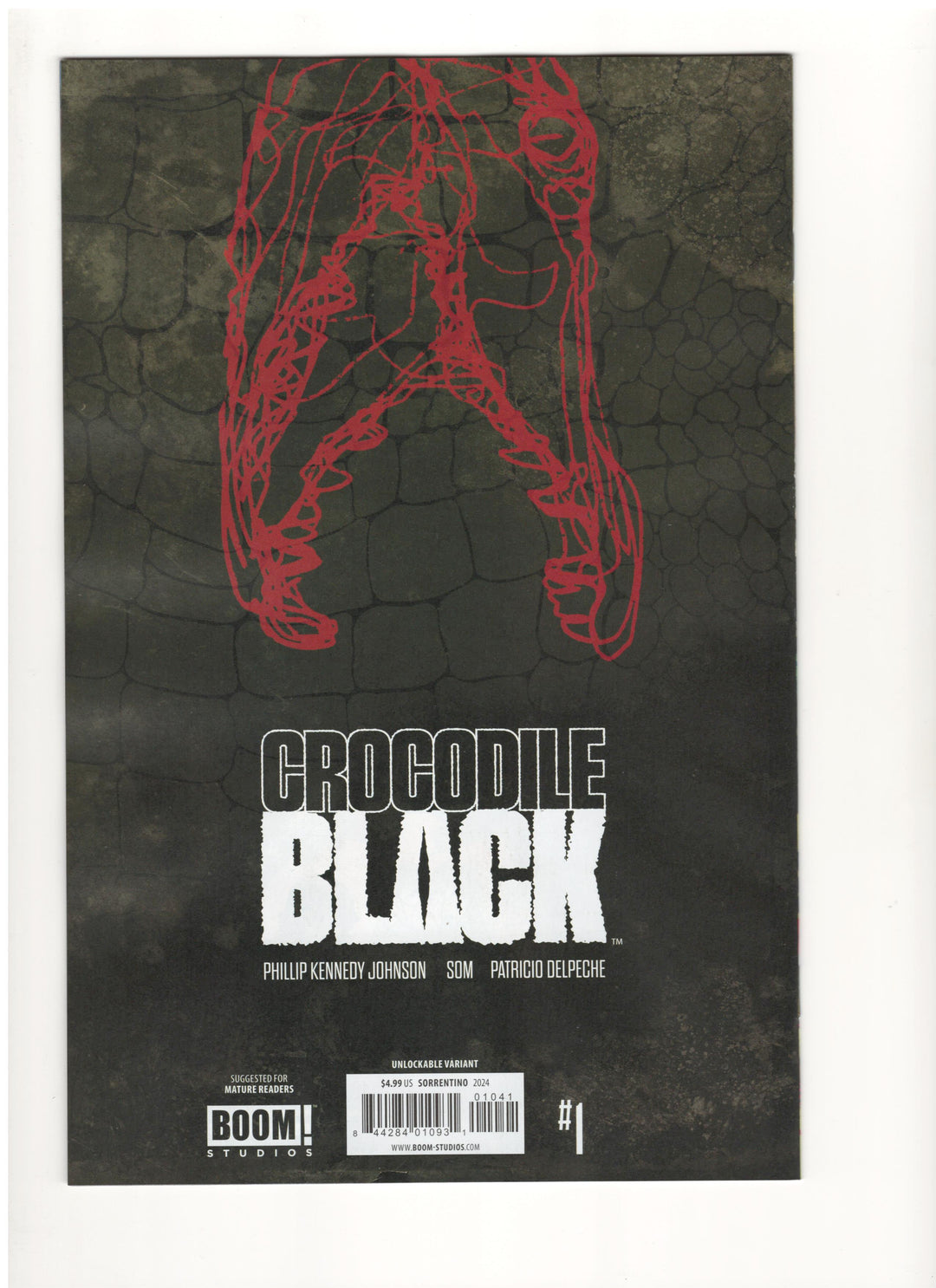 Crocodile Black #1 (Of 5) Cover D Sorrentino Virgin Unlockable - One Per Store (Mature)