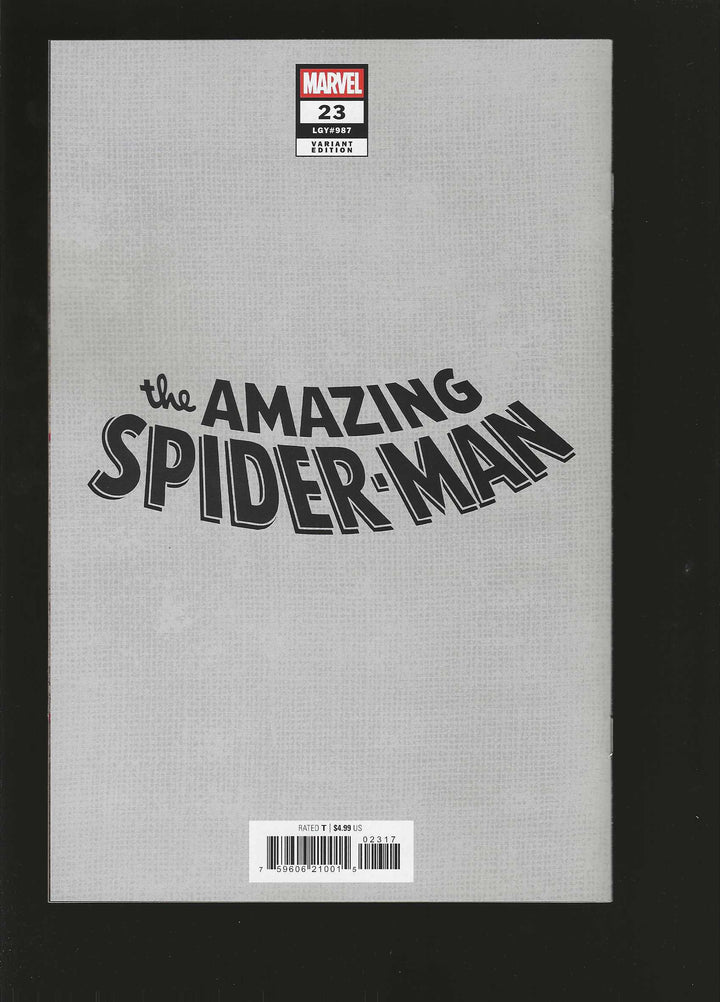 Amazing Spider-Man (2024) #23 [Death Spiral] Variant (1:50) Ivan Talavera Venom Full Art Virgin Edition
