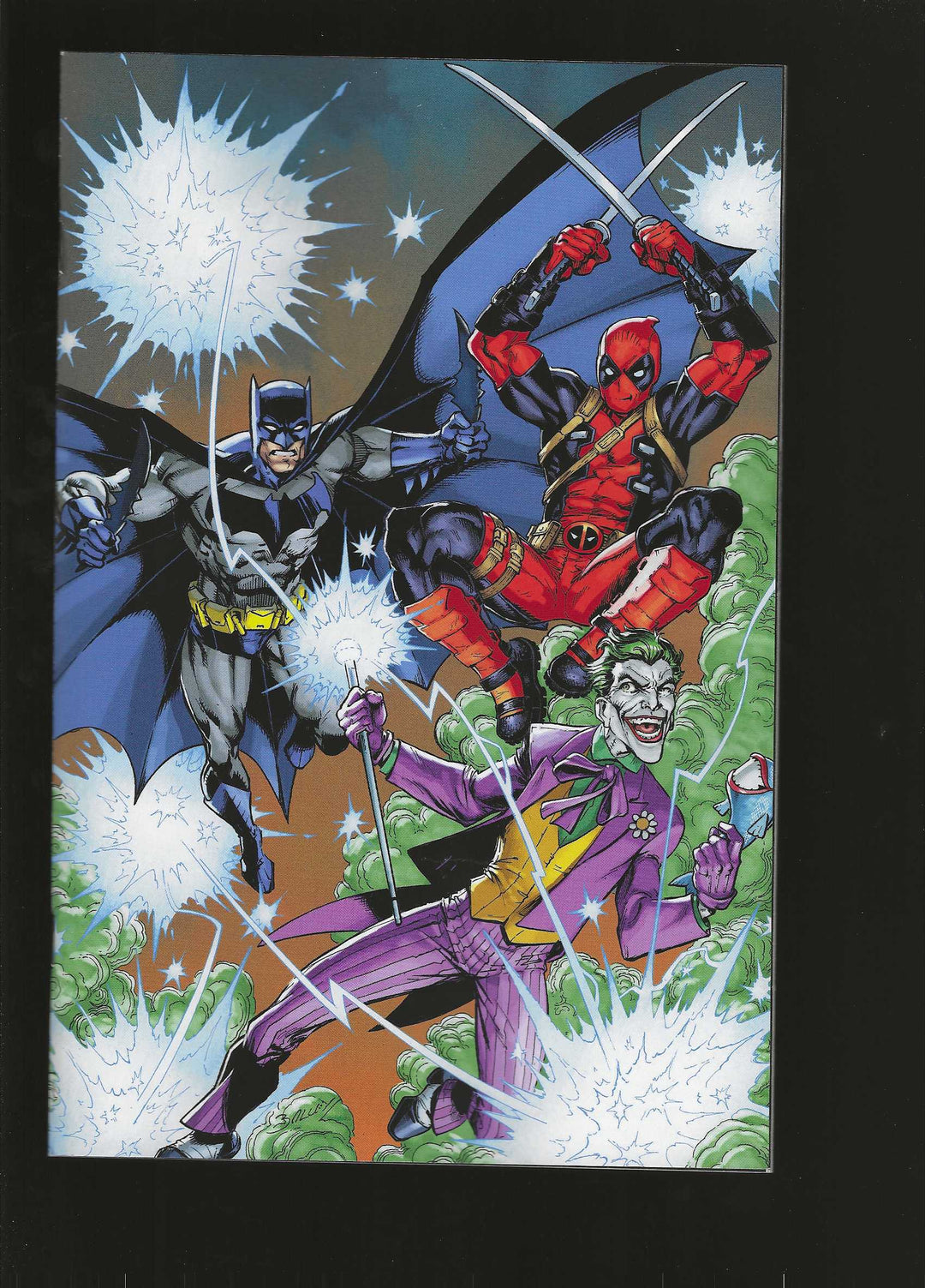 Marvel/DC: Deadpool/Batman #1 Variant (2nd Printing) Mark Bagley Virgin (1:25) Edition