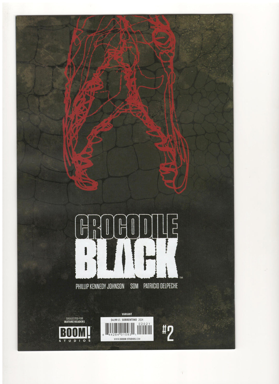 Crocodile Black #2 (Of 5) Cover B (1:10) Sorrentino Red Virgin Variant Edition (Mature)