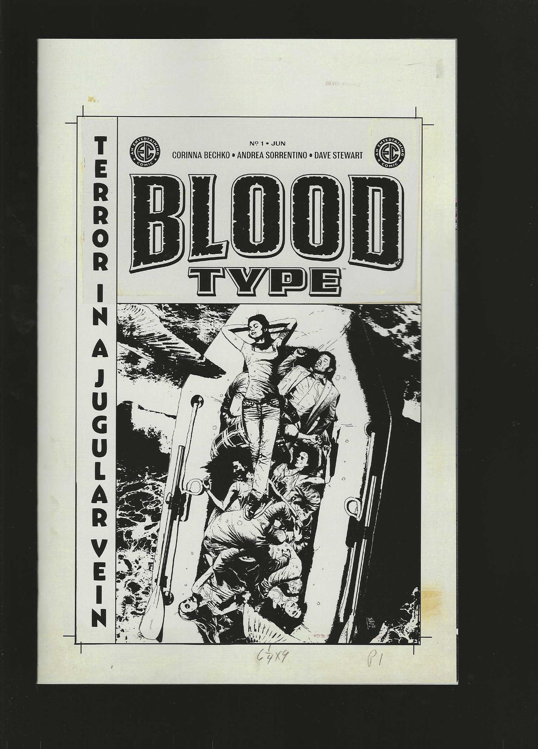 EC Blood Type #1 (Of 4) Cover E (1:20) Andrea Sorrentino Black & White Artist Edition Variant