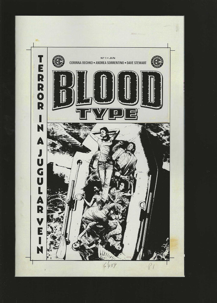 EC Blood Type #1 (Of 4) Cover E (1:20) Andrea Sorrentino Black & White Artist Edition Variant