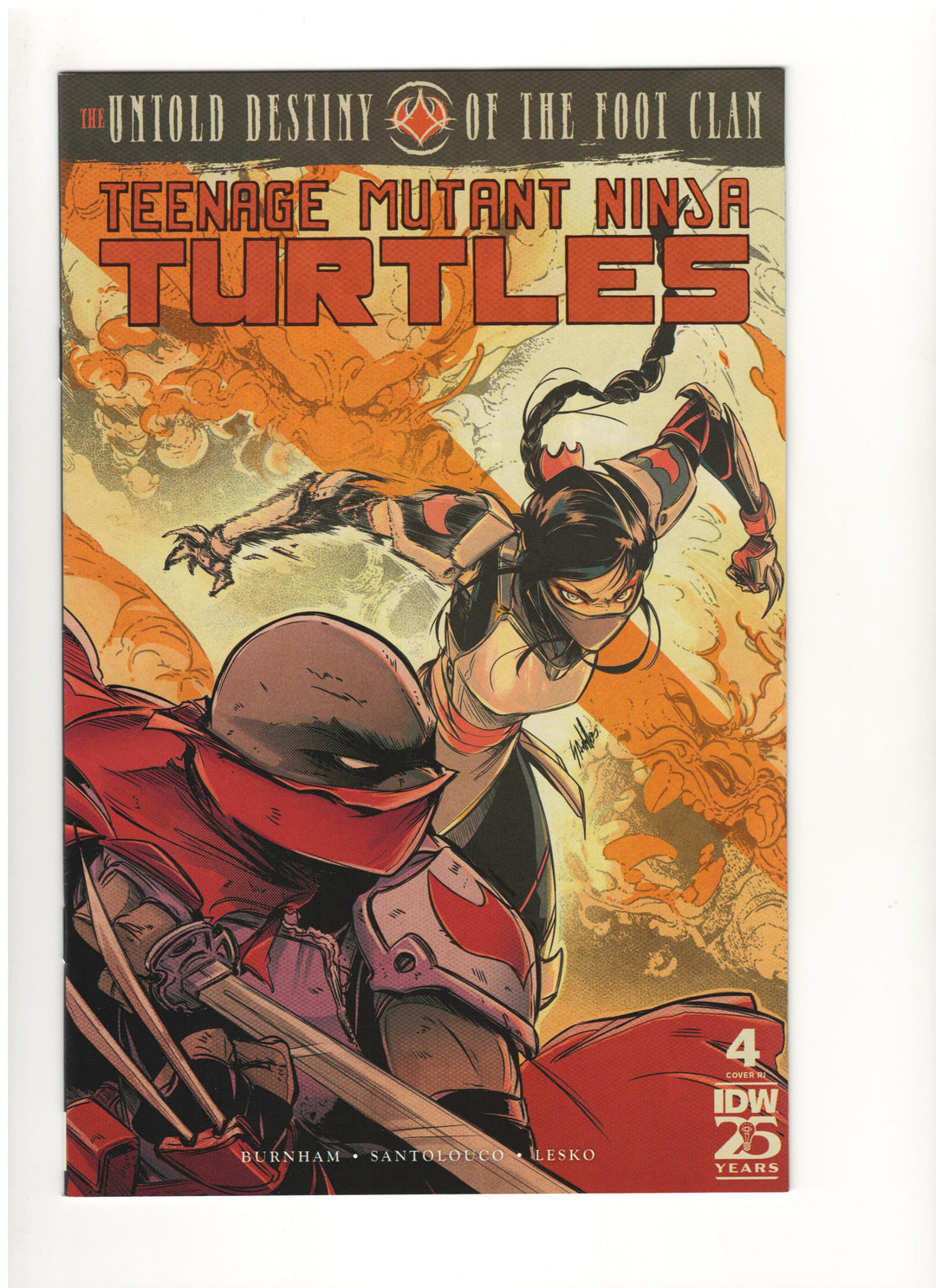 Teenage Mutant Ninja Turtles Untold Destiny Of Foot Clan #4 Variant (1:10) Santtos Edition