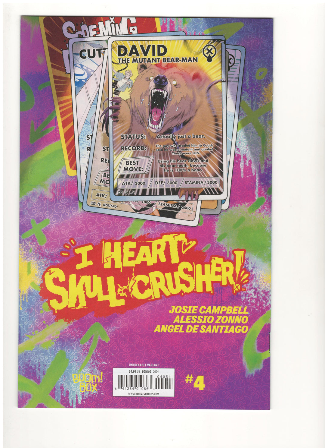 I Heart Skull-Crusher #4 (Of 5) Cover E Zonno Cutter Dan Virgin Unlockable - One Per Store