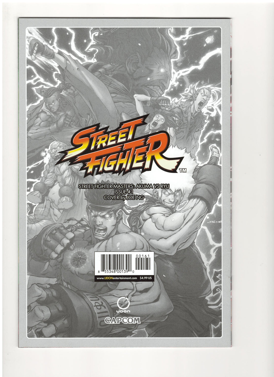 Street Fighter Masters: Akuma vs Ryu #1 Cover F Joe Ng Secret Variant Edition - One Per Store