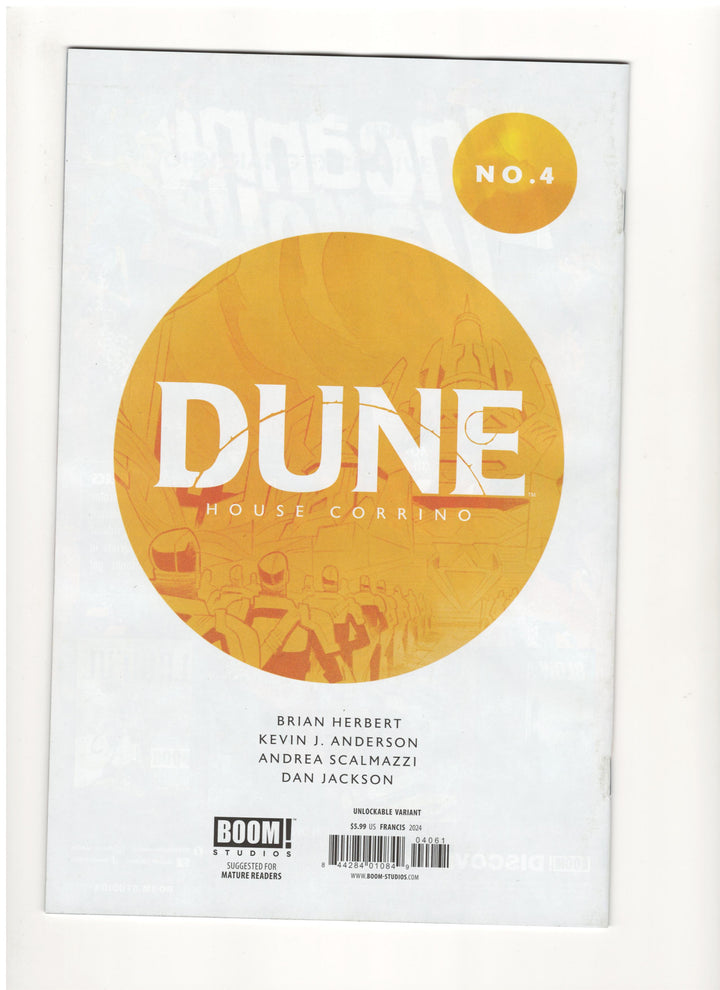 Dune House Corrino #4 (Of 8) Cover F Francis Virgin Unlockable - One Per Store