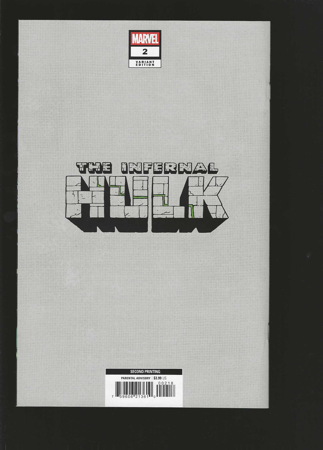 Infernal Hulk #2 2nd Printing 1:25 Andrea Sorrentino Virgin Variant