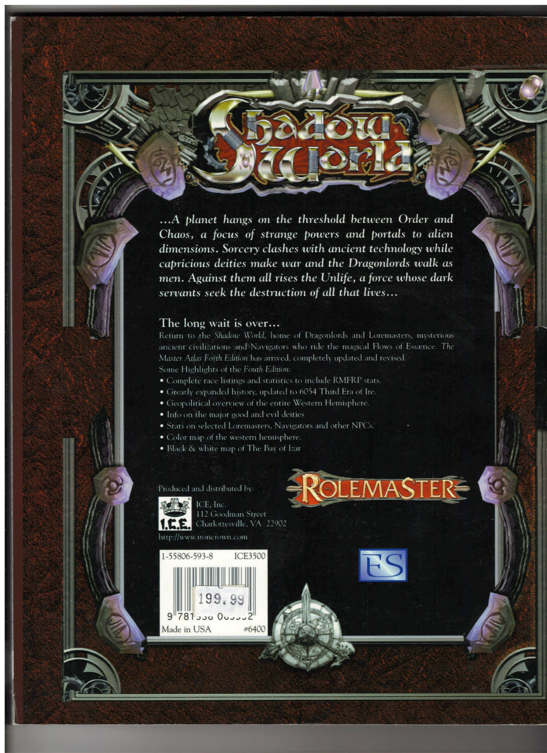 Shadow World Master Atlas (4th Edition) (2003)