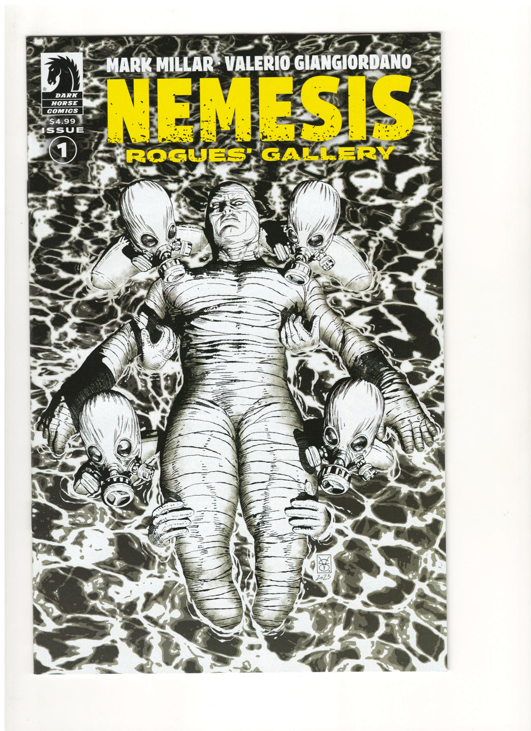 Nemesis Rogues Gallery #1 Cover B (1:10) Valerio Giangiordano Black & White Variant