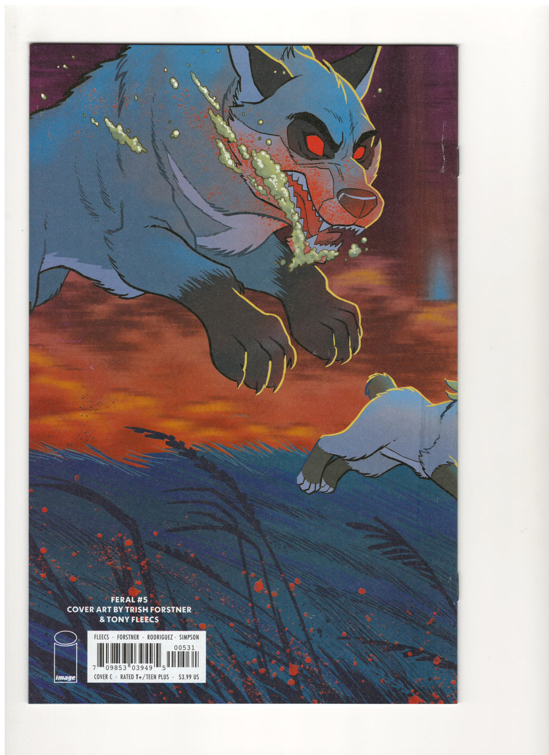 Feral #5 Cover C (1:10) Tony Fleecs & Trish Forstner Virgin Wraparound Variant