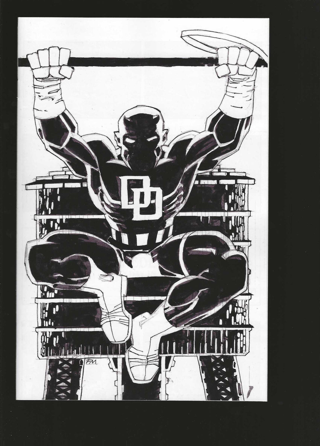 Daredevil: Cold Day In Hell #1 2nd Print 1:25 Frank Miller Inks Virgin Variant