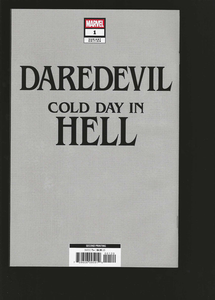 Daredevil: Cold Day In Hell #1 2nd Print 1:25 Frank Miller Inks Virgin Variant