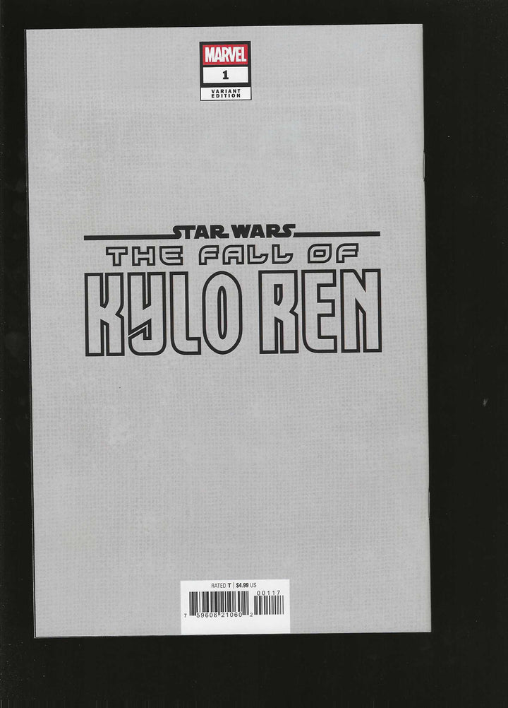 Star Wars The Fall Of Kylo Ren #1 Variant (1:50) Phil Noto Full Art Virgin Edition
