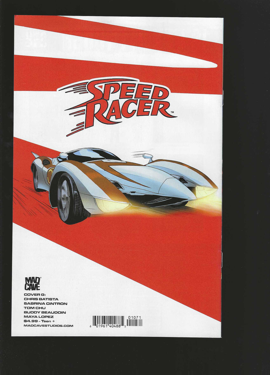 Speed Racer (2025) #1 Cover G (1:10) Chris Batista Car Magazine Homage Variant