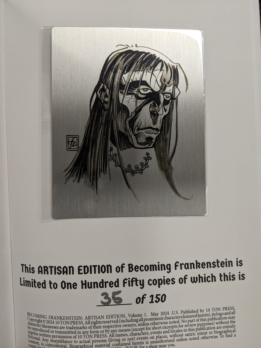 Becoming Frankenstein Hardcover Artisan Edition