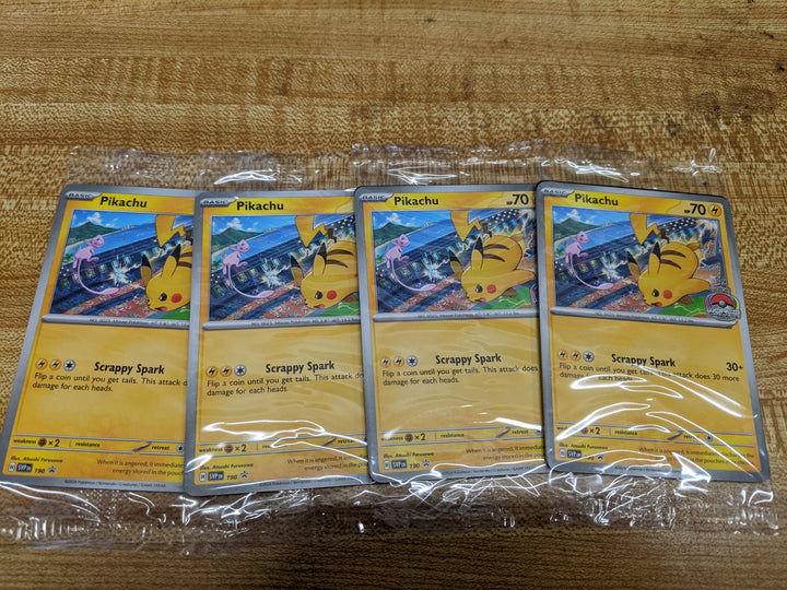 Pikachu: 2024 World Championships Promo (Sealed) Playset of 4