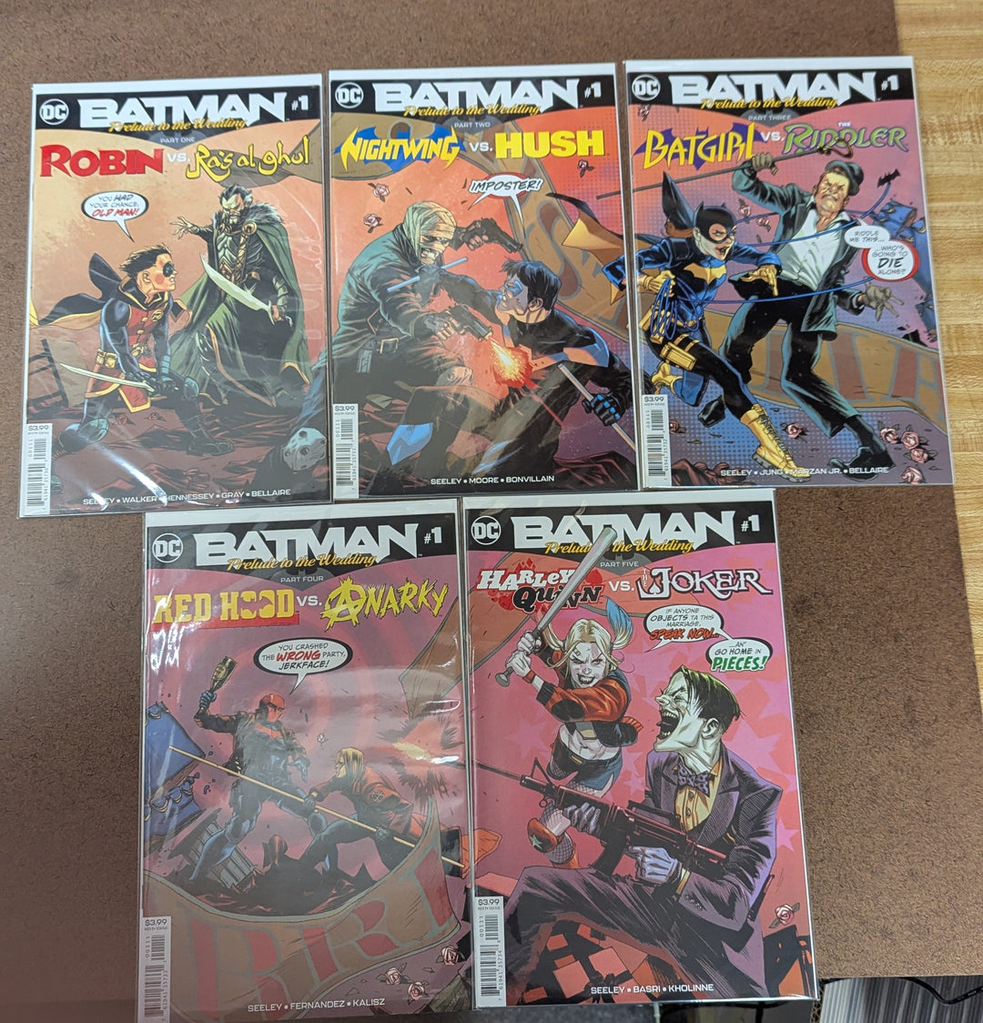 Lot of 5 Batman Preludes To The Wedding DC Comics All 5 One Shots Complete Set <OXL-01>