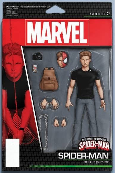 Peter Parker Spectacular Spider-Man (2017) #1 Action Figure Variant VF <OFC>