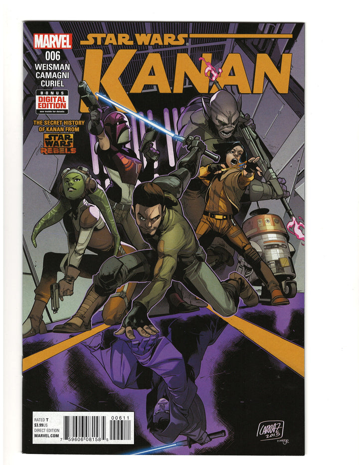 Star Wars: Kanan - The Last Padawan #6 - 1st Full App. of Sabine Wren, Ezra Bridger and Hera Syndulla NM- OXV-02