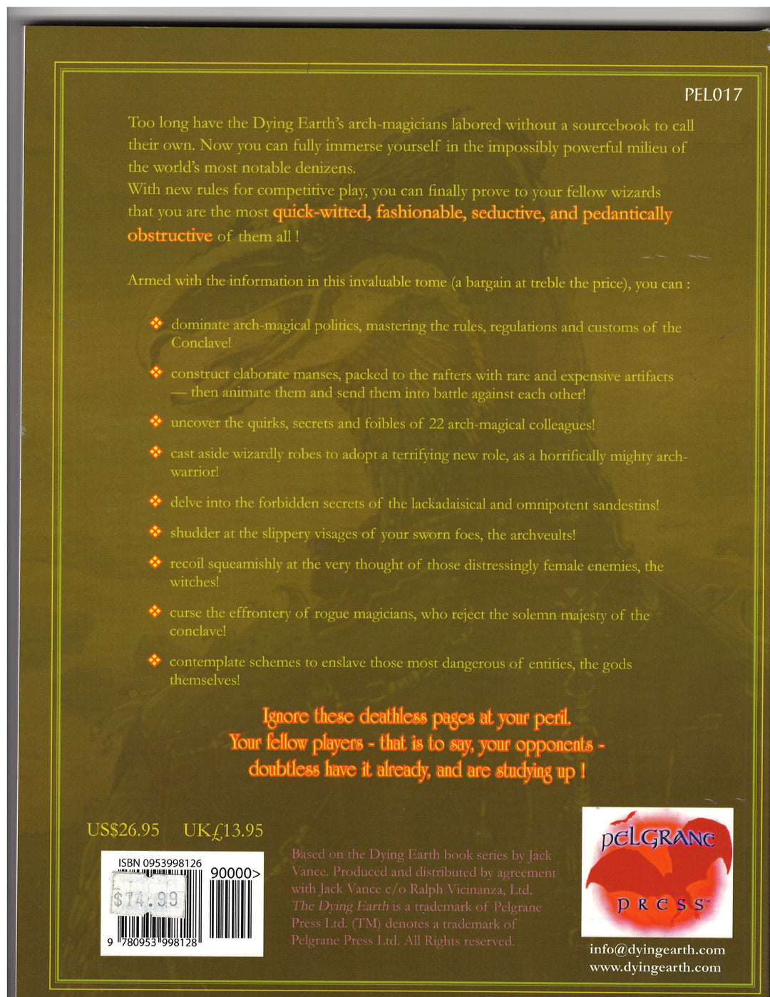 Rhialto's Book of Marvels - The Rules of Archmagical Omnipotence (2006) A Dying Earth TPB