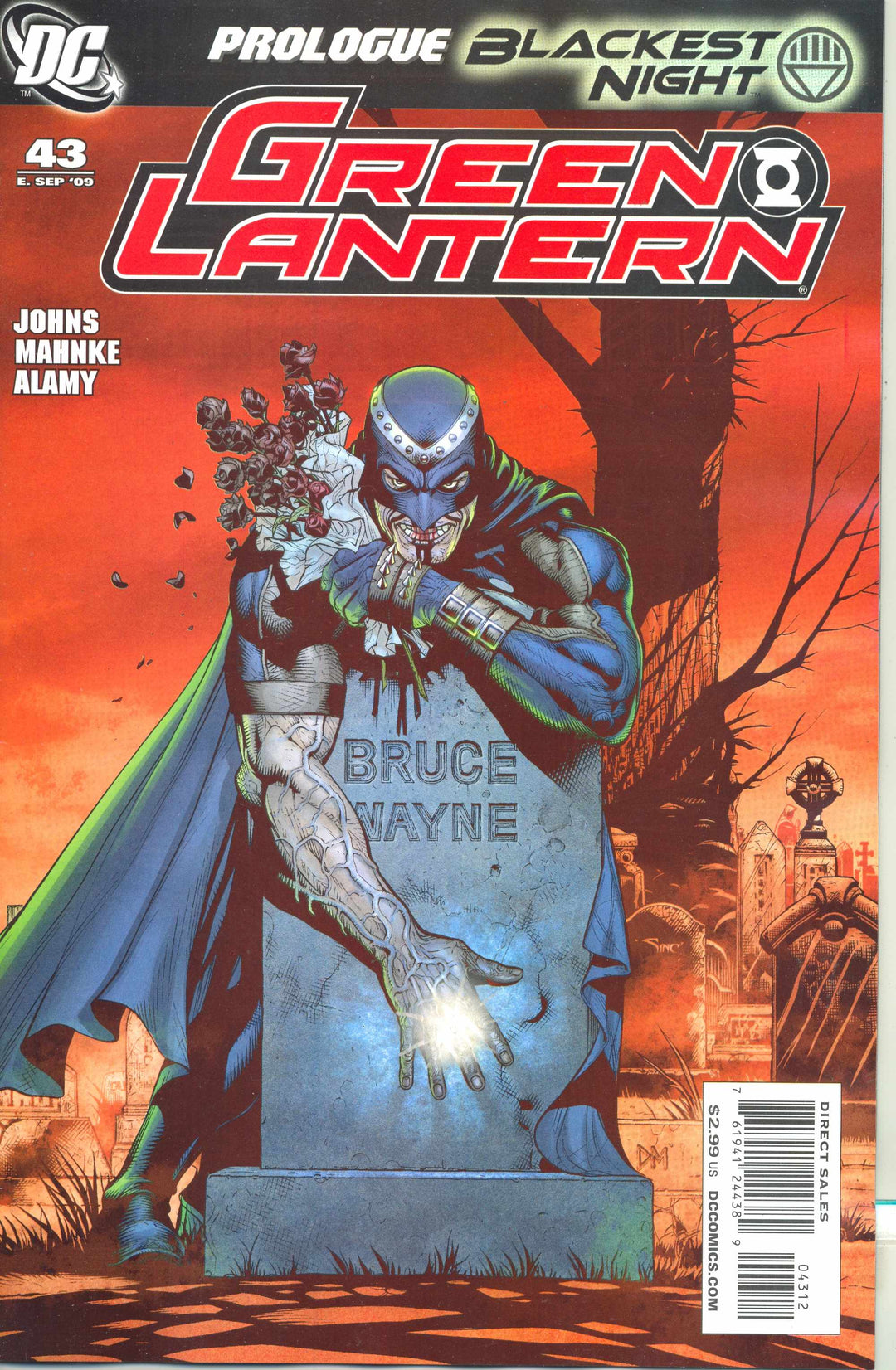 Green Lantern (2005) #43 [Blackest Night] Variant (2nd Print) <BINS>