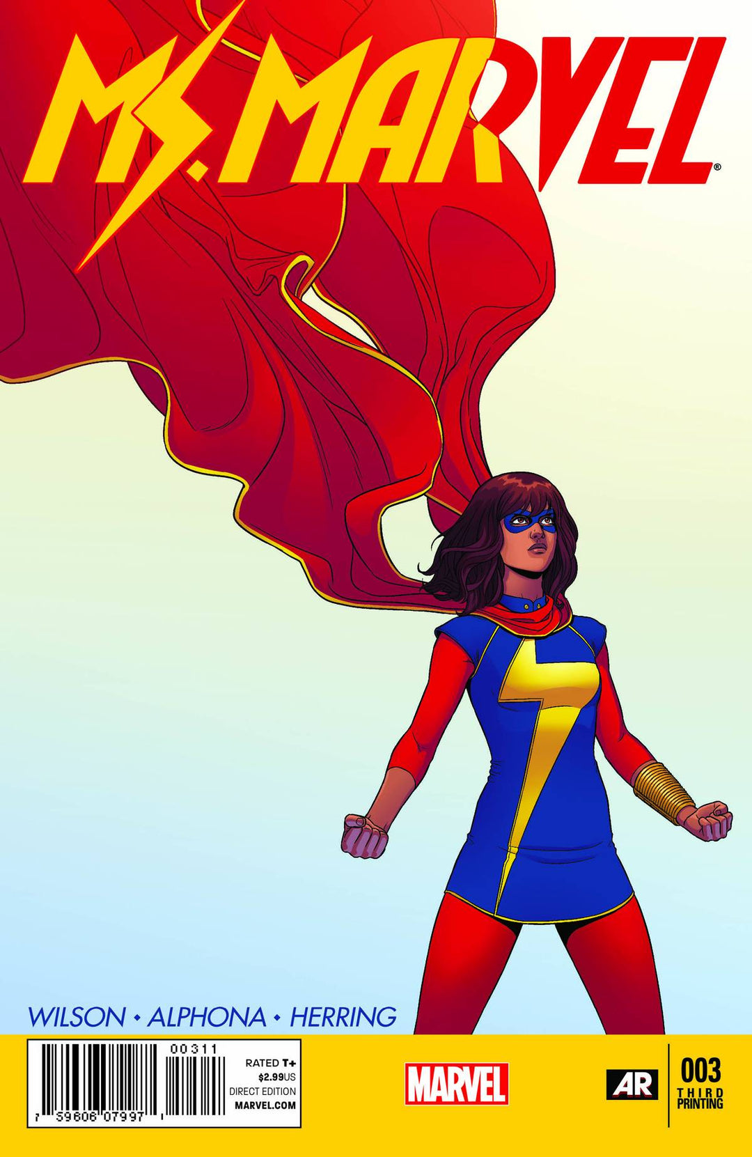 Ms Marvel (2014) #3 - McKelvie Cover - 3rd Printing OXV-01