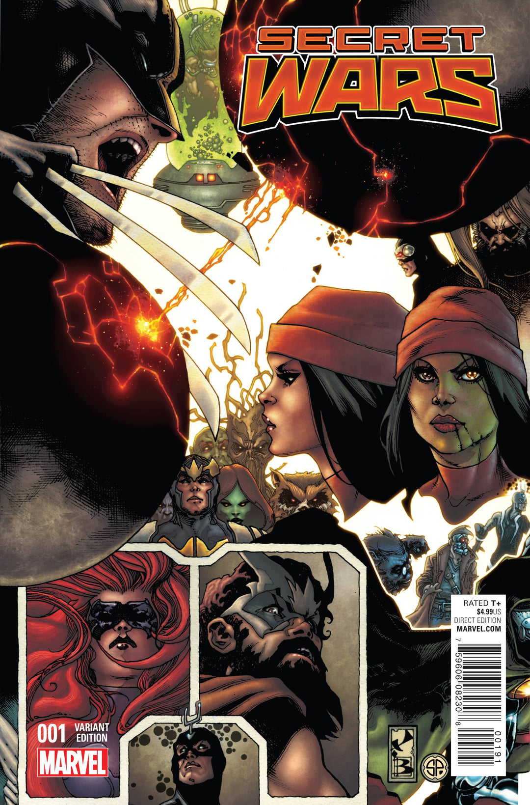 Secret Wars (2015) #1 Variant (1:20) Bianchi Connecting Variant <BINS> <OFC>