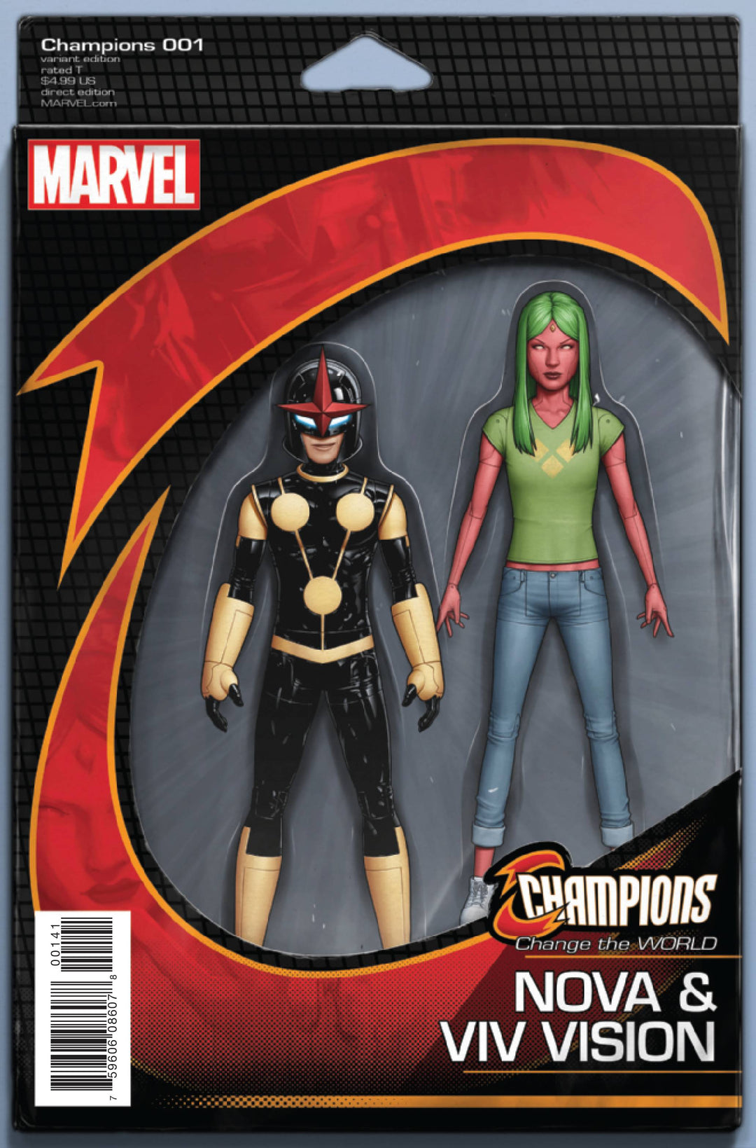 Champions (2016) #1 Christopher Now Action Figure Variant <BINS>