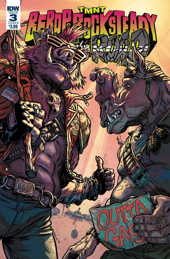 Teenage Mutant Ninja Turtles Bebop Rocksteady Hit The Road #3 (Of 5) Cover B Browne <BINS>