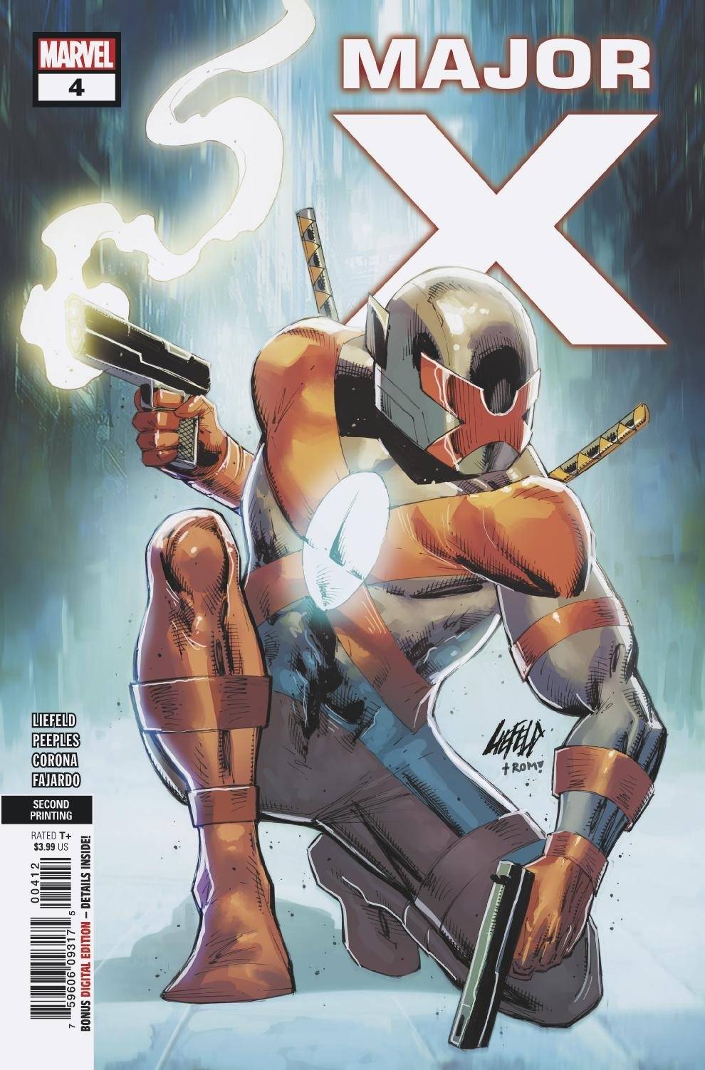 Major X #4 (Of 6) 2nd Printing Liefeld Variant