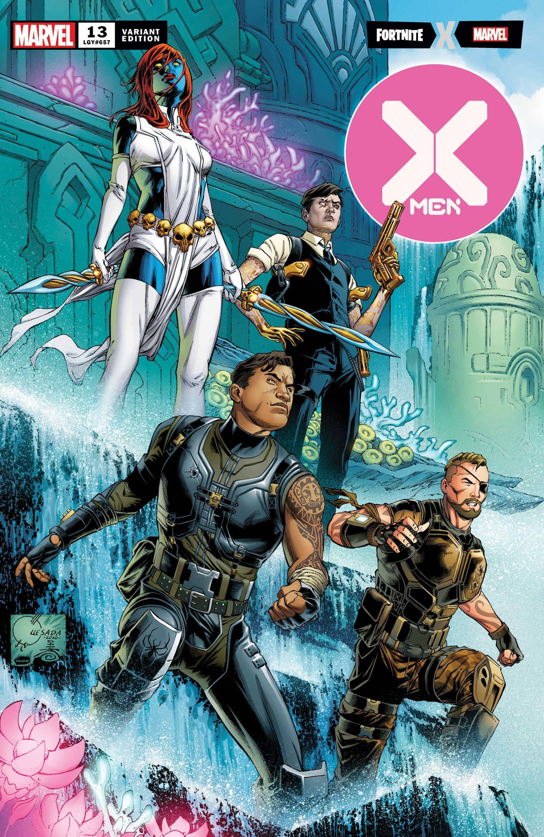 X-Men (2019) #13 Quesada Fortnite Variant X of Swords