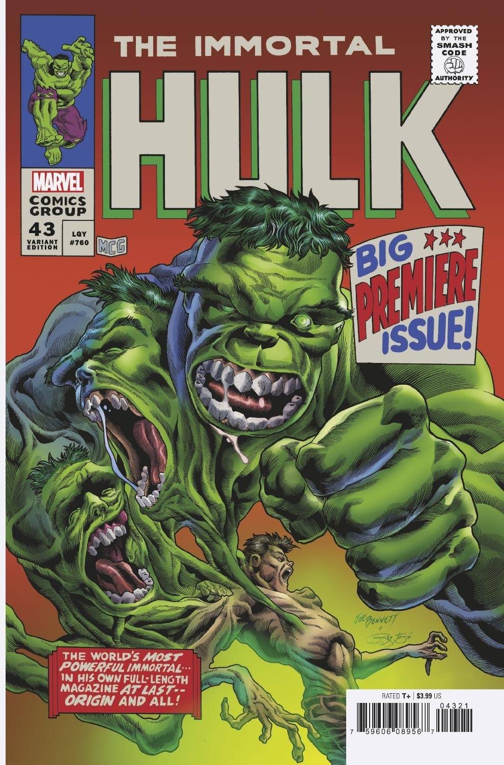 Immortal Hulk #43 Bennett Homage Variant <BINS>