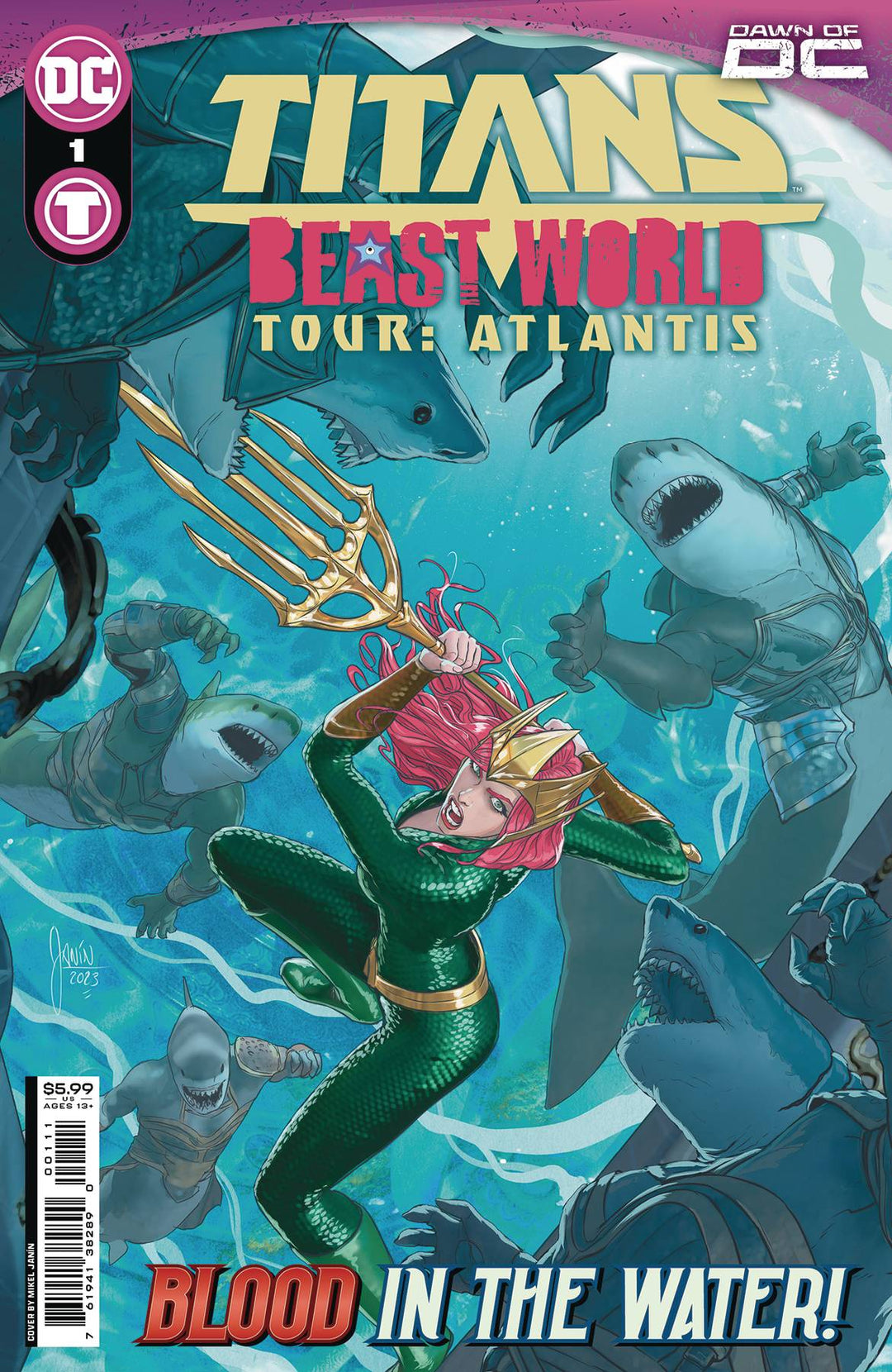 Titans Beast World Tour Atlantis #1 (One Shot) Cover A Mikel Janin
