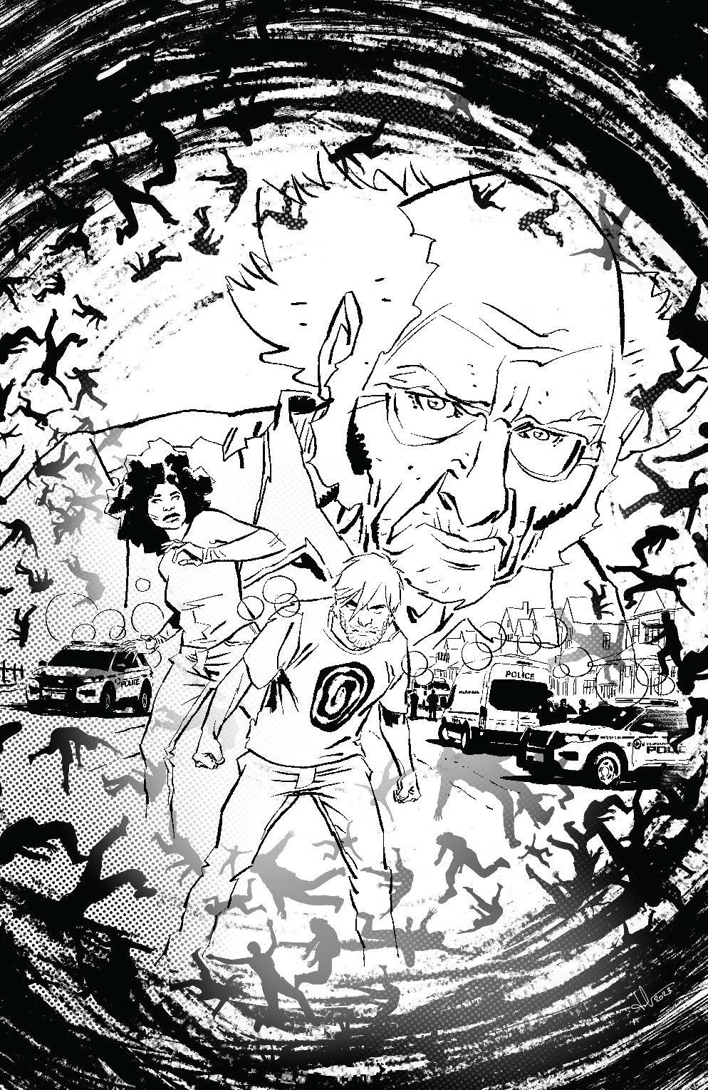 Displaced #3 (Of 5) Cover C (1:10) Casalanguida Black and White Virgin Variant Edition