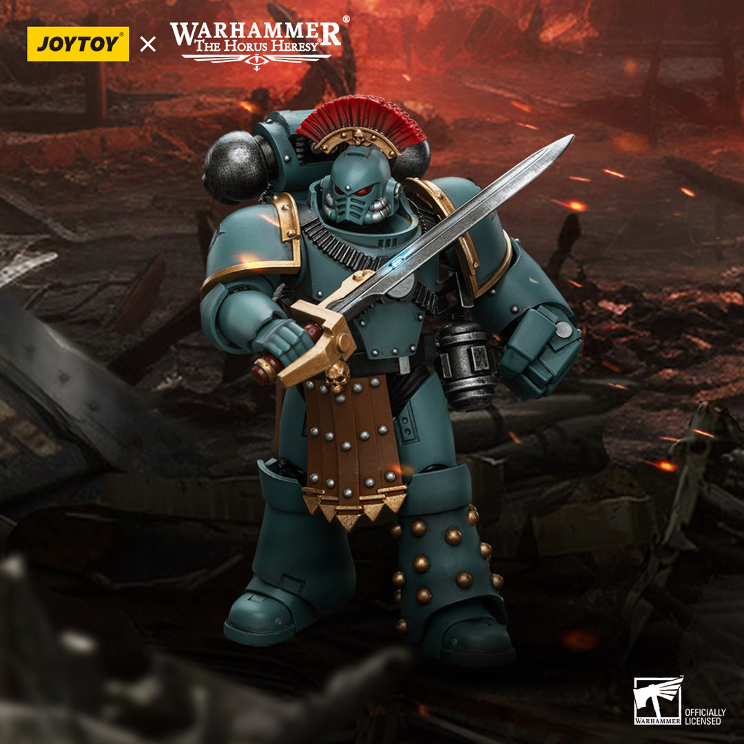 Warhammer - The Horus Heresy: Sons of Horus - Tactical Squad Sergeant with Power Fist (1/18th)